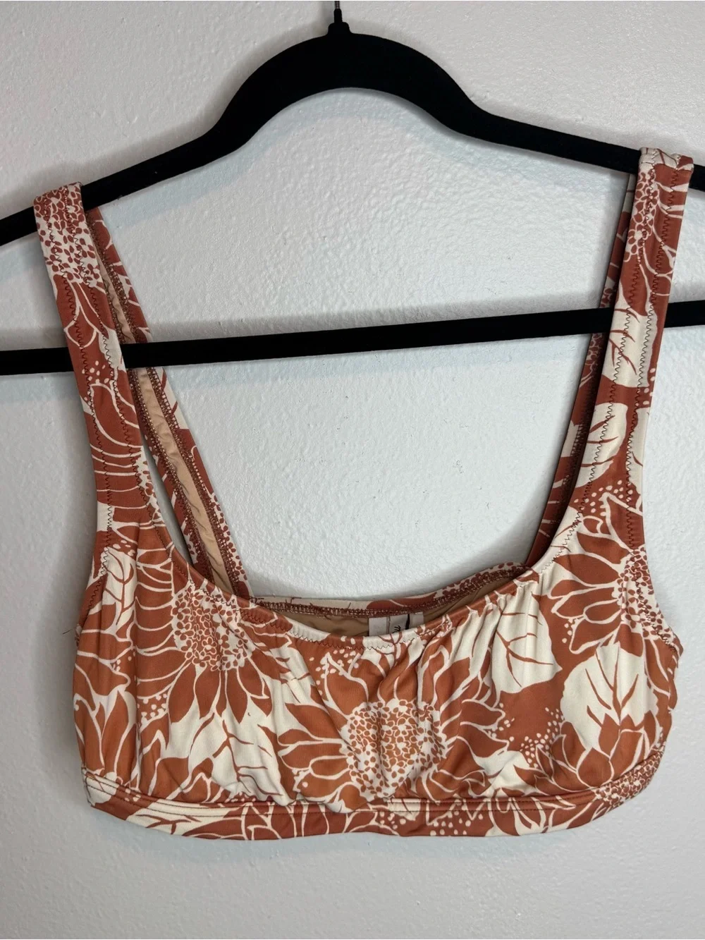 Madewell Second Wave Balconette Bikini Top in Sunflower Season